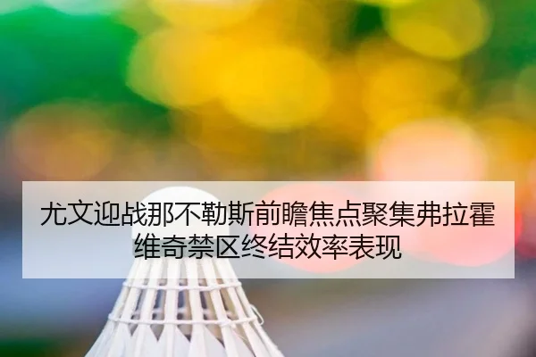 尤文迎战那不勒斯前瞻焦点聚集弗拉霍维奇禁区终结效率表现